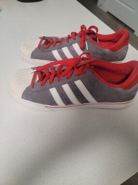 Adidas Hard Shell Neo Label Gray Red Size 13 Men's